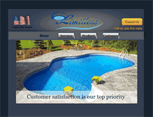 Tablet Screenshot of abqpools.com